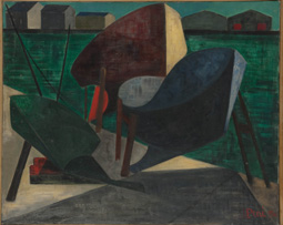 Bateau à marée basse, 1954.